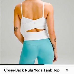 BNWT cross back nulu tank size 6 -white